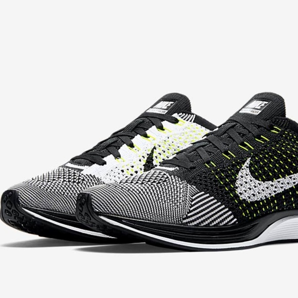 Nike Shoes | Flyknit Racer Oreo Volt Running Shoe | Poshmark Nike Shoes | Flyknit Racer Oreo Volt Running Shoe | Poshmark